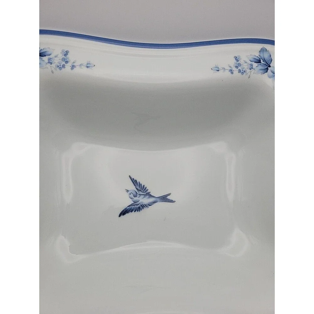 Gear-Arita Blue Damask 10-inch Serving Vegetable Display Bowl EUC Beautiful!